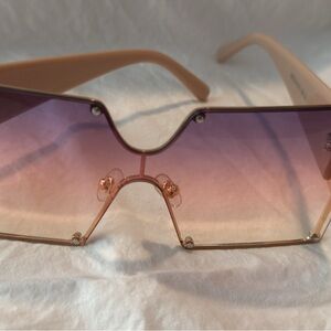 Gradient Sunglasses with Tan Frame